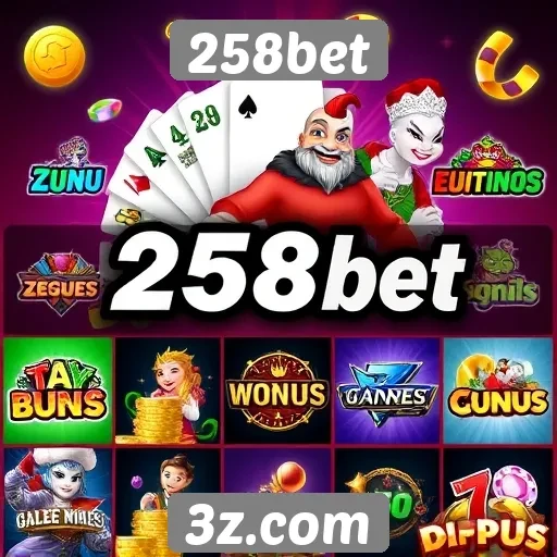 A diversidade de jogos disponíveis no 258bet